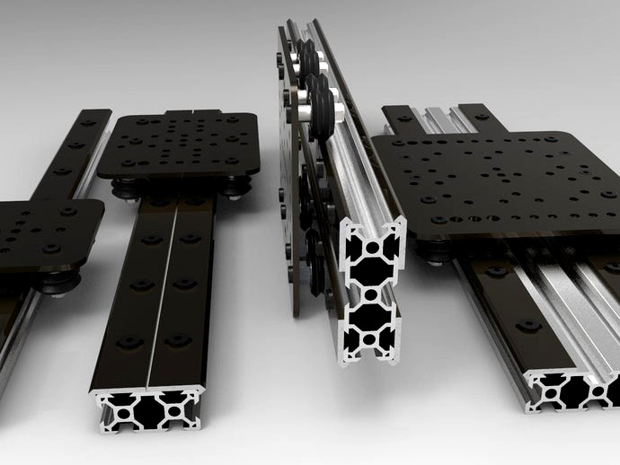 OpenBuilds® OPEN RAIL™ Open Source Linear Bearing System by OpenBuilds