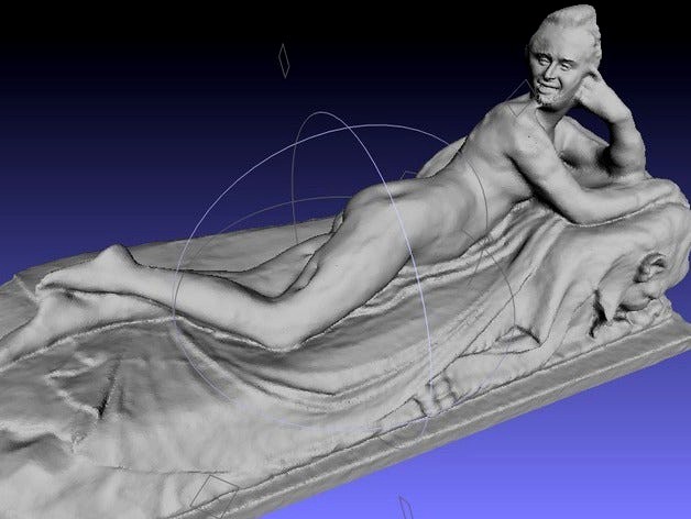 Reclining Todd by custom3dstuff