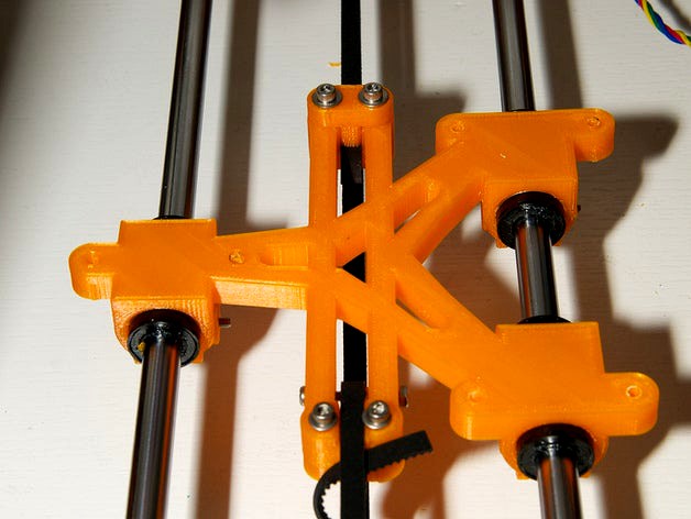 LM8/LM10 Y-Carriage for Mendelmax by tommyc