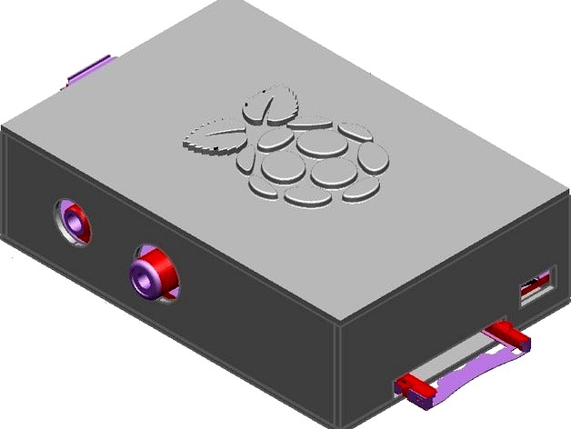 RepRap Raspberry Pi Case by davidcorne
