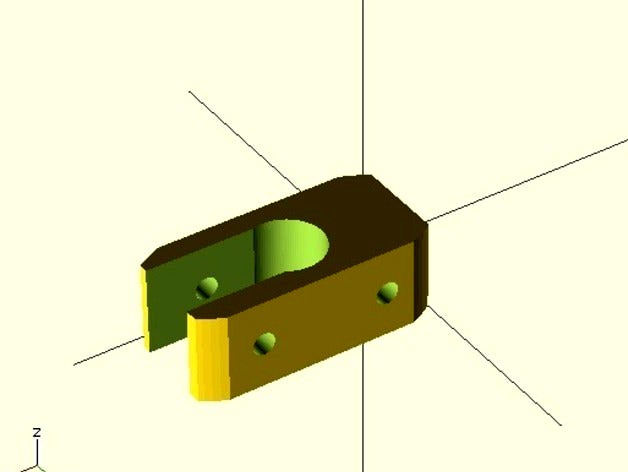 M10 holder for Hall-Î˜ endstop by RoyOnWheels
