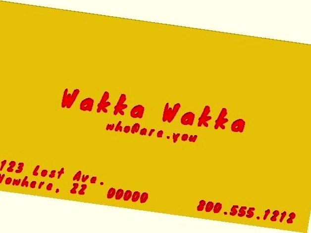 Plain Business card example by fmotta