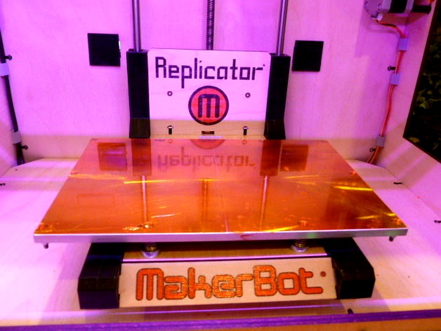 Replicator Flat Build Plateform by einer_designs