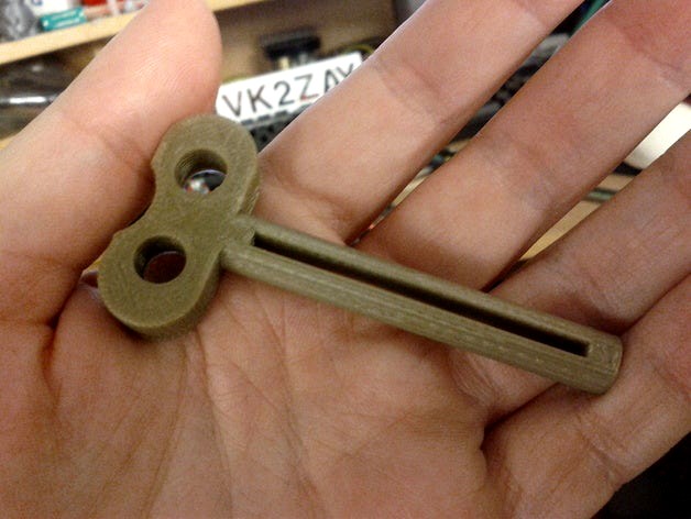 Tooth-paste/Paint Tube Key by alany