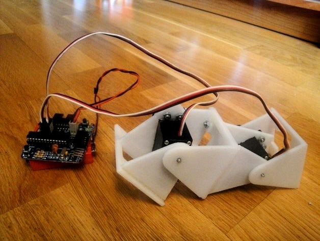 ArduSnake: Arduino Modular Snake Robots Library by obijuan