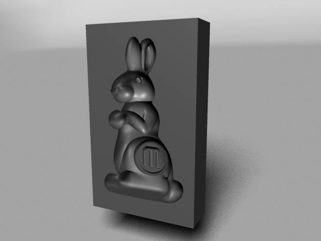 Chocolate MakerBot Bunny Mold by cushwa