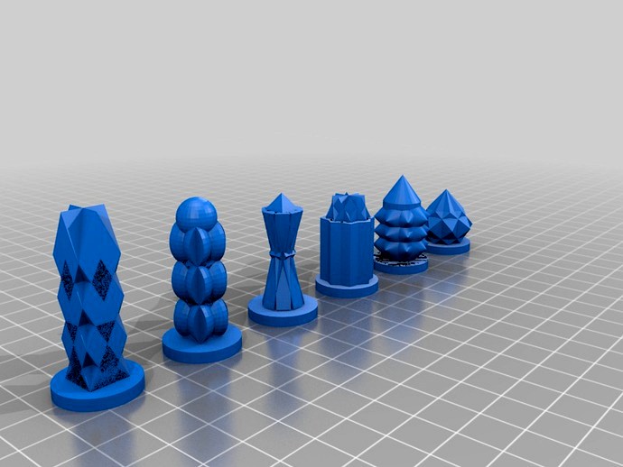Geometric Chess Set by c2squared