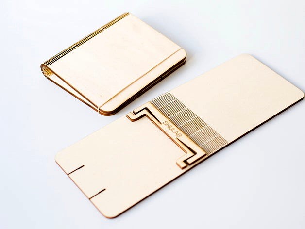 Folding Wood Booklet by Yana