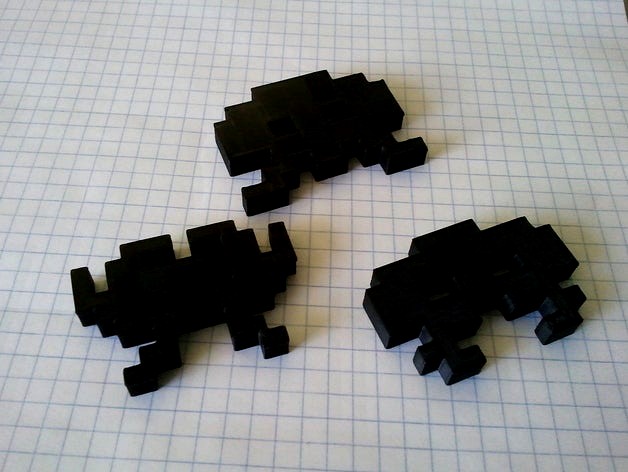 Space Invader Magnets by krux