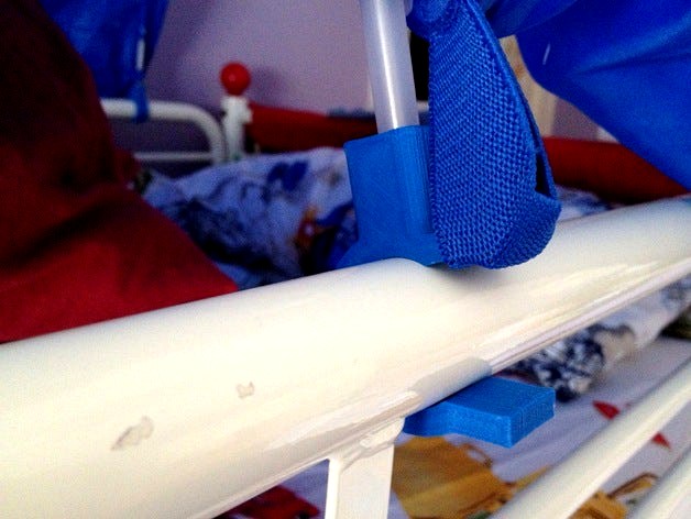 Ikea KURA bed tent clips for round bars by jag