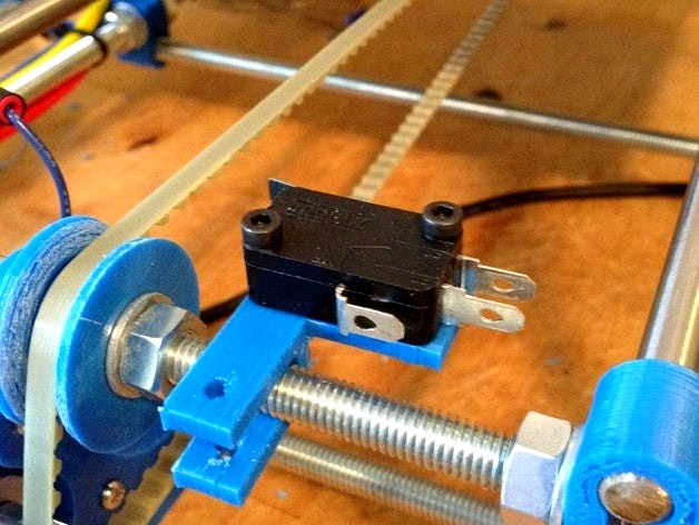 Perpendicular endstop holder for D4 microswitch by mattproc
