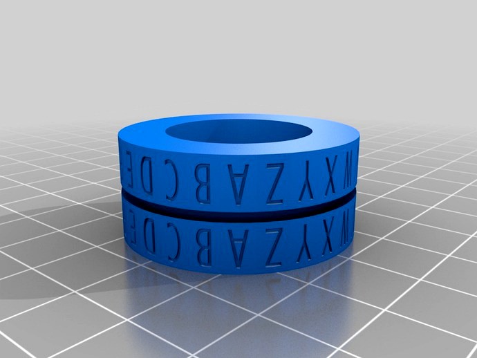 Caesar Cipher Decoder Ring Flat by cymon
