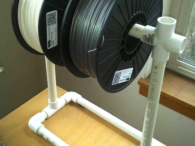 PVC Filament Spool Holder  by rrhb