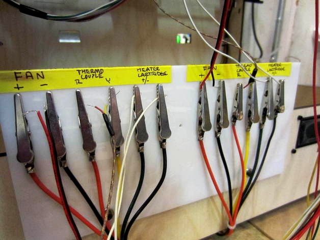 Extruder testing panel by charlespax