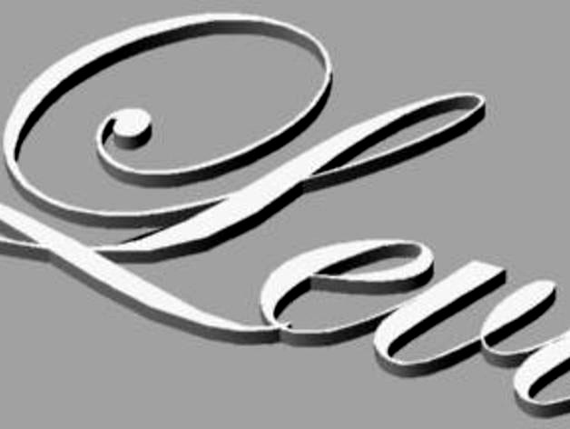 Levi's Name in Script by elspeth
