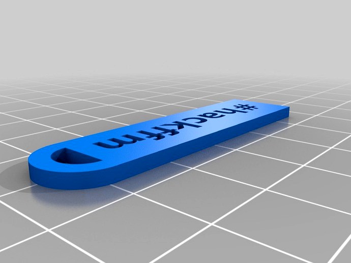 #hackffm keychain pendant by byteborg