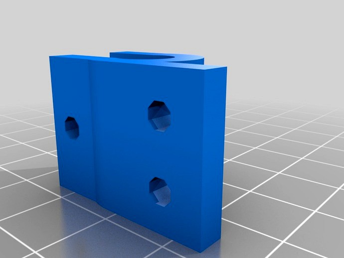 Y Endstop Holder For Back Rod For Prusa Mendel by rrhb