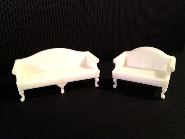 Miniature Queen Anne Sofa by PrettySmallThings