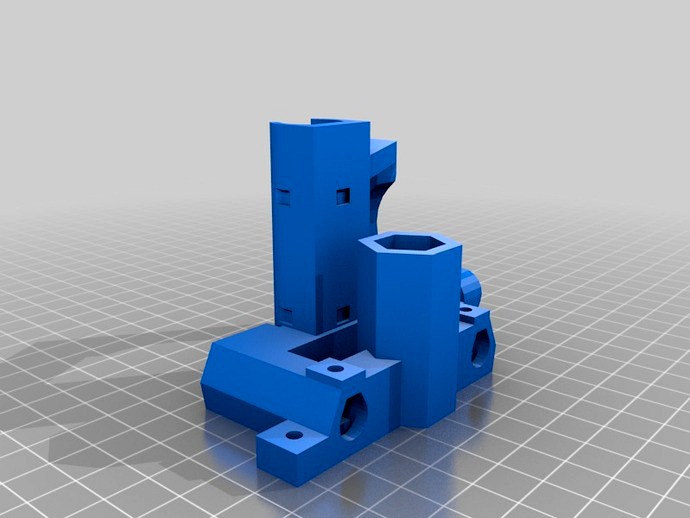 Lm8uu x motor end with spring bolt for z easy calibration. by atntias