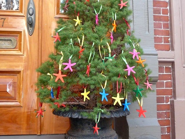 Star Fish Christmas Tree by sconine