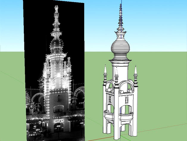 Luna Park Side Tower- Coney Island Play Set by fredini