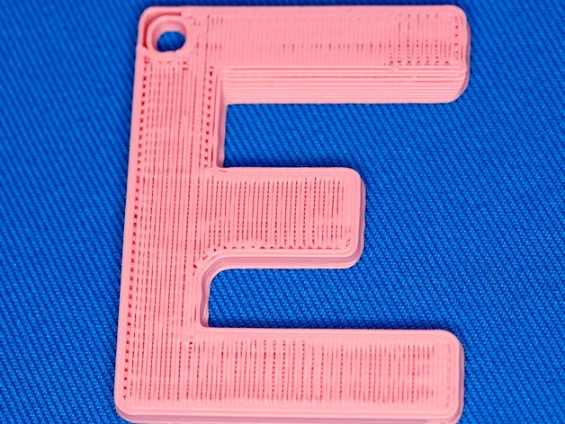 E Keychain  by carlyk