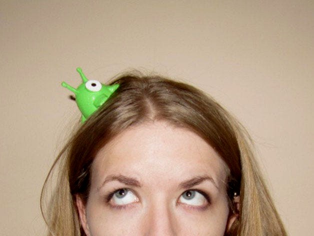 Brain Slug Hair Clip by 3DCentralVA