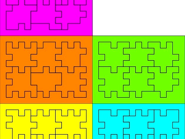 5 different box puzzles aka Happy Cubes by habo