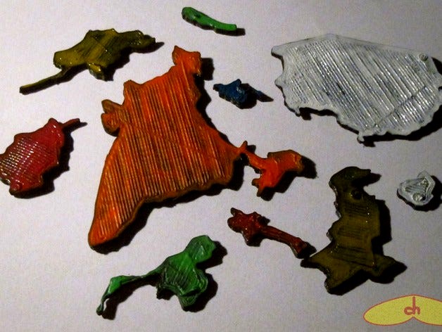 Asia map puzzle by chapulina