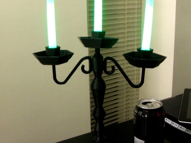 Glow Stick Candelabra by Bioluminescence