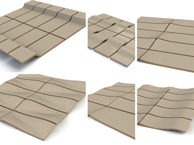 Modular tiles by Prattotyper