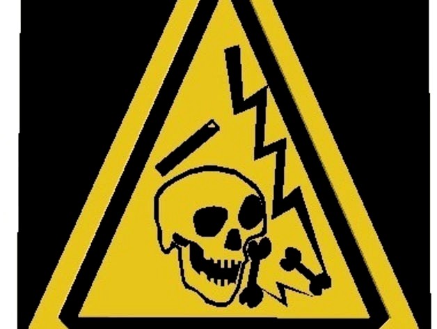 Skull Danger sign by Dippo