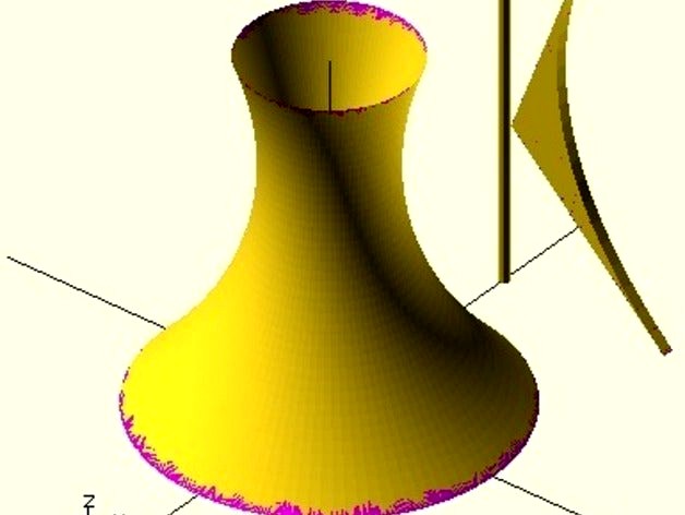 OpenSCAD Conic Bezier Curve by donb
