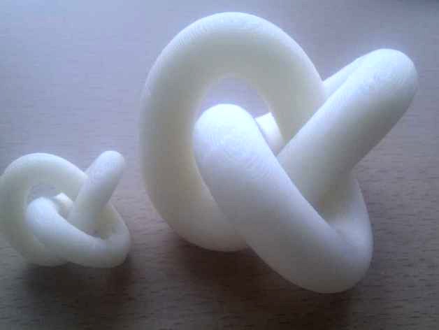 3D Knot (hi-res) with support by xorxo