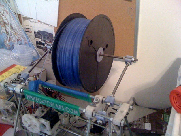 SIMPLE SPOOL HOLDER FOR MENDEL by 2ROBOTGUY