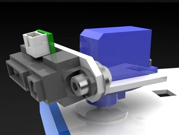 Sharp IR Sensor Servo Bracket  by 2ROBOTGUY