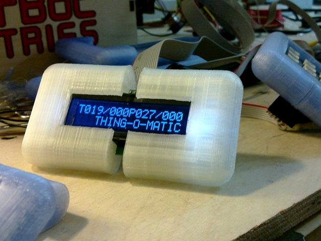 Thing-O-Matic LCD Temperature Readout by ScribbleJ