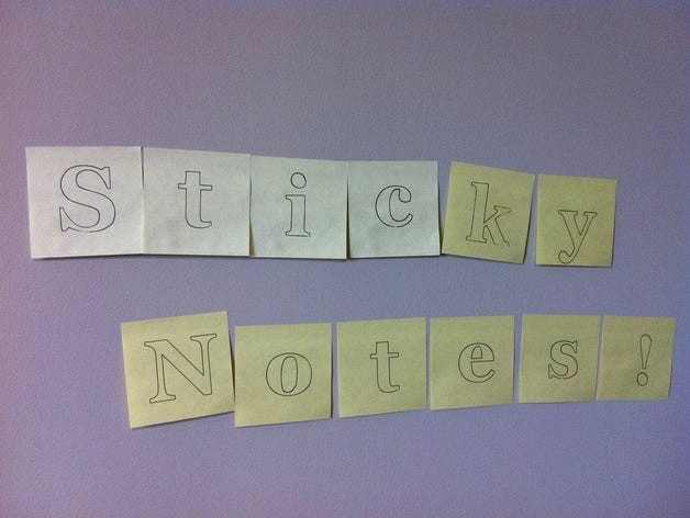 Sticky Notes - Unicorn Banner Plotting by schmarty