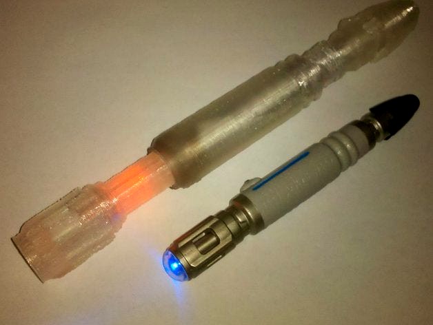 Tenth's Sonic Screwdriver by MakerBlock