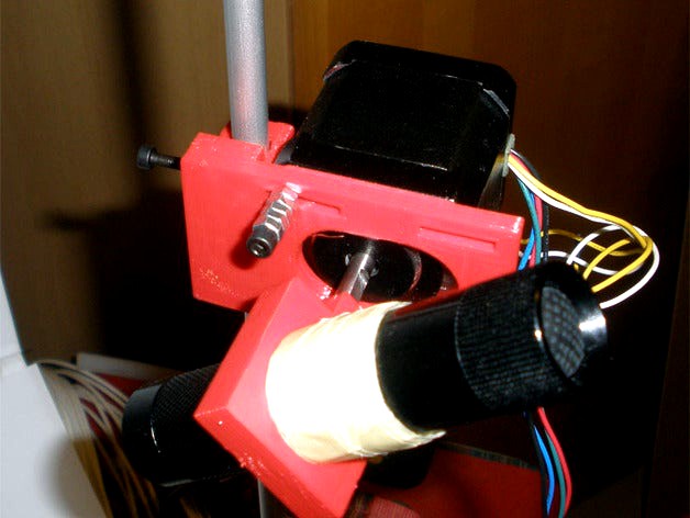 steppermotor and laserpointer carriage for 3D laserscanner by BonsaiBrain