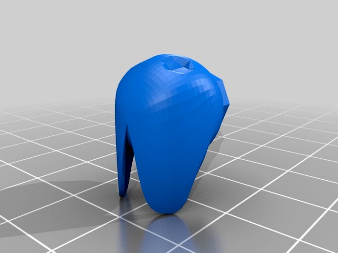 New version of the head with thicker ears that print better! by I-Bioloid