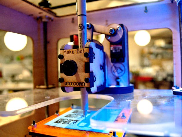 Makerbot Unicorn Pen Plotter by MakerBot