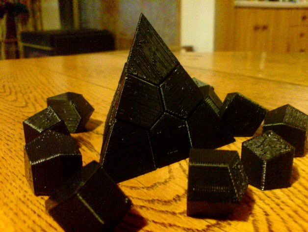 Face-centered Cubic Voroni Tetrahedron by Lenbok