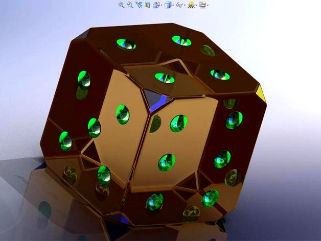 75mm Dice by SolidWorksMagi