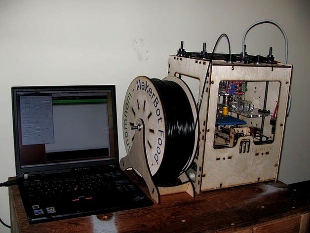 MakerBot Feed Spool by unrepentantgeek