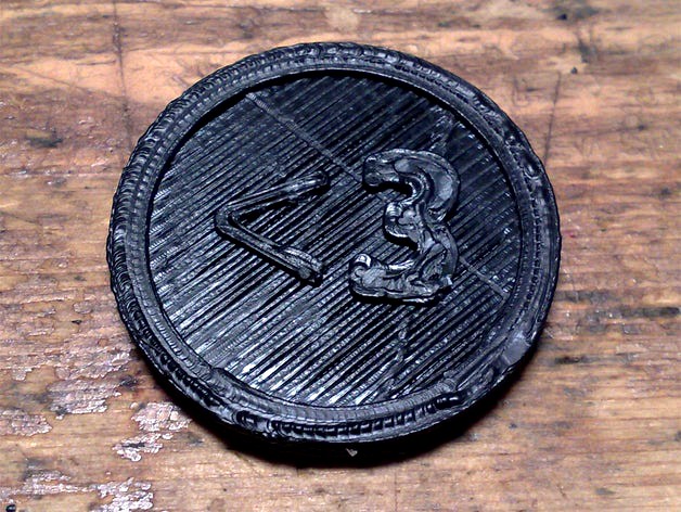 Two-Face coin (Thingiverse edition)  by Fido