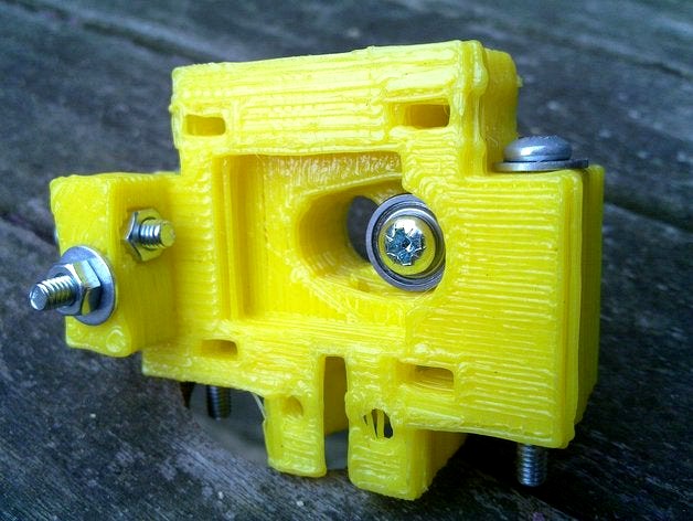 Mendel Extruder w/Compression & No Epoxy by vik