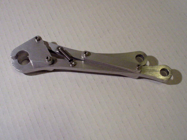 Four Bar Mechanism Release Latch by LucidOne