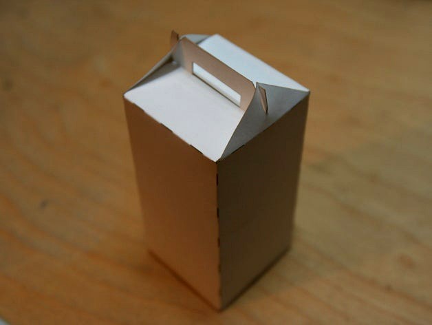 Functional Papercraft: The Laser Cut Takeout Box by 4volt