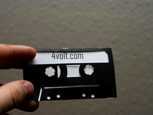 Cassette Tape Business Card by 4volt